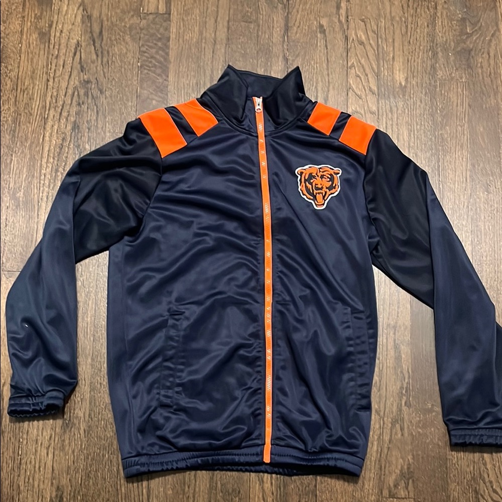 Chicago Bears Navy Blue Zip-Up